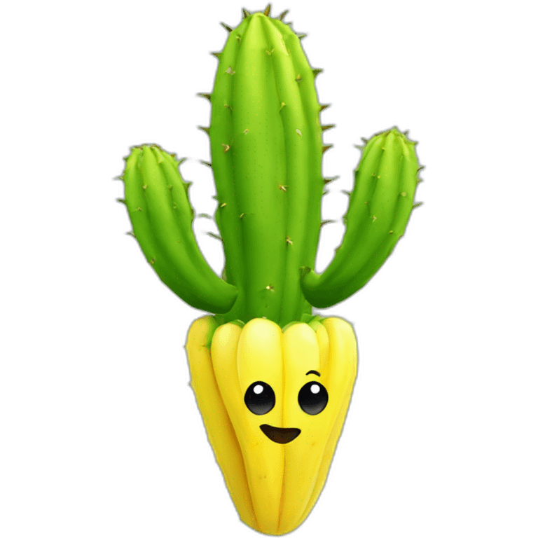 Banane sur cactus emoji