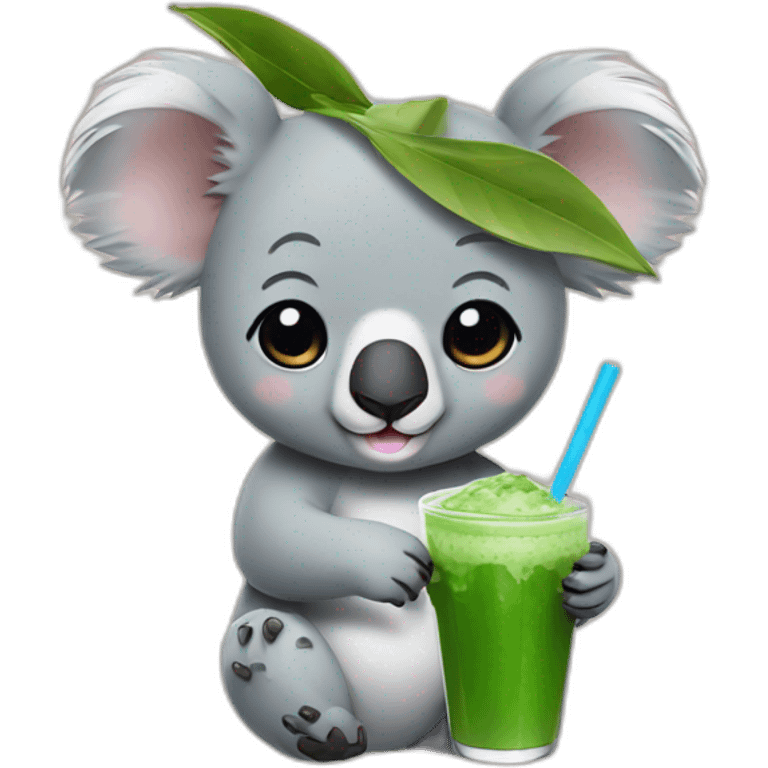 Koala drink matcha emoji