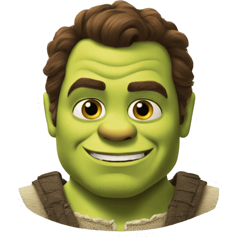 Shrek as Henry Cavill emoji