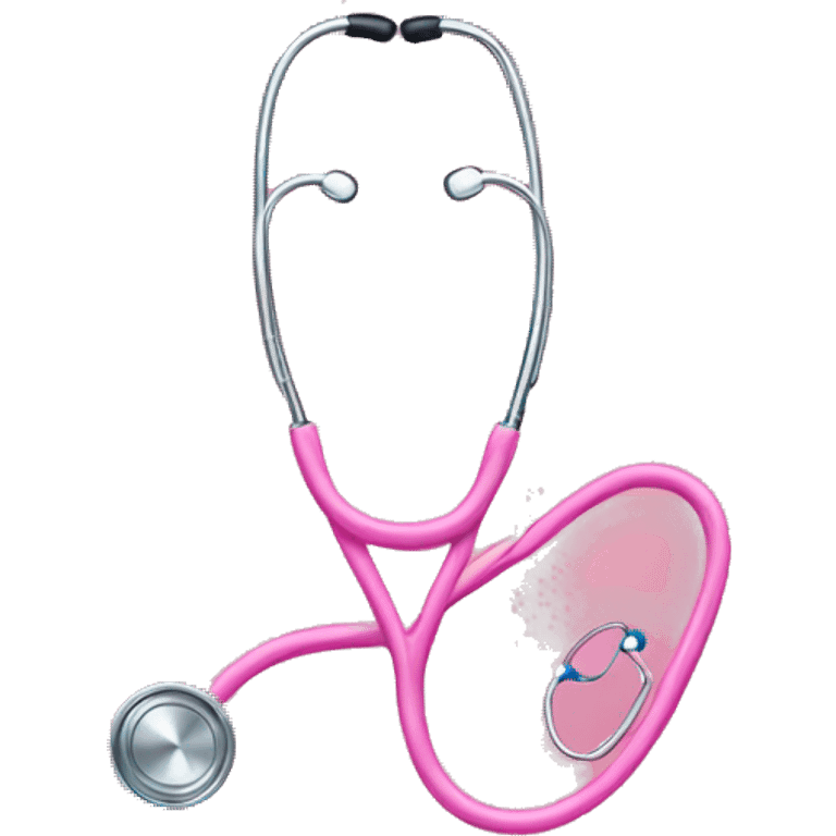 pink stethoscope emoji