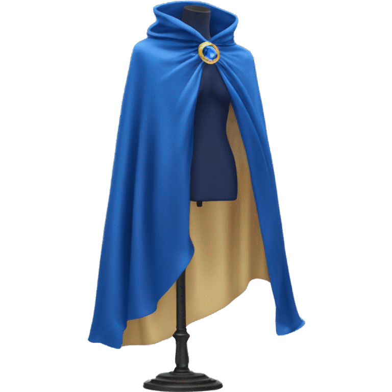 faceless mannequin flapping sapphire gemstone cape emoji