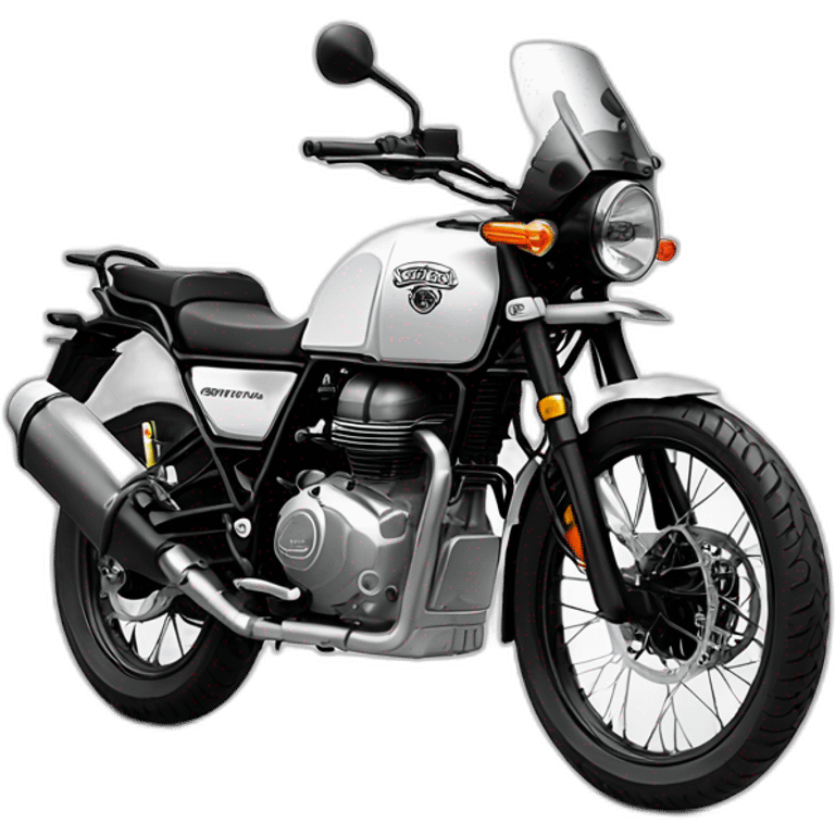 royal enfield himalayan white emoji