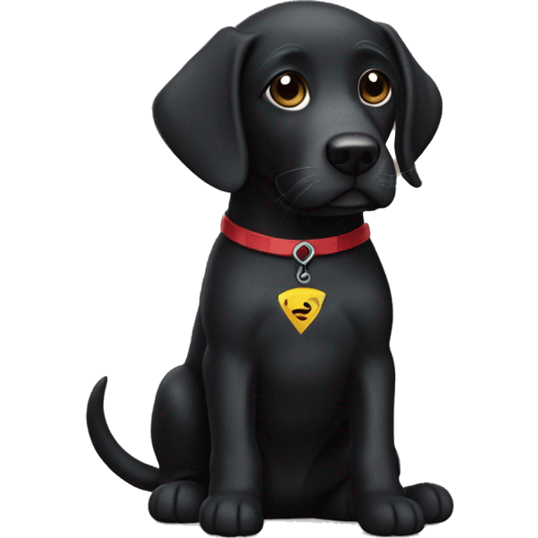 black lab superher emoji