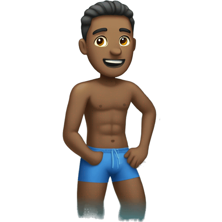 homme dans une piscine emoji