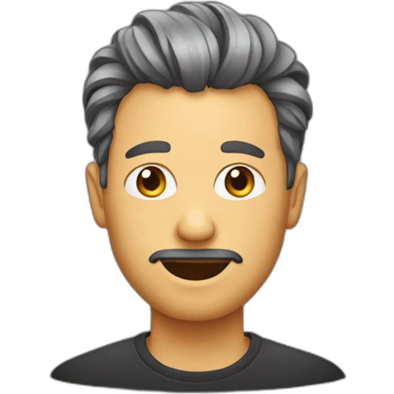 A man with a funny haircut emoji