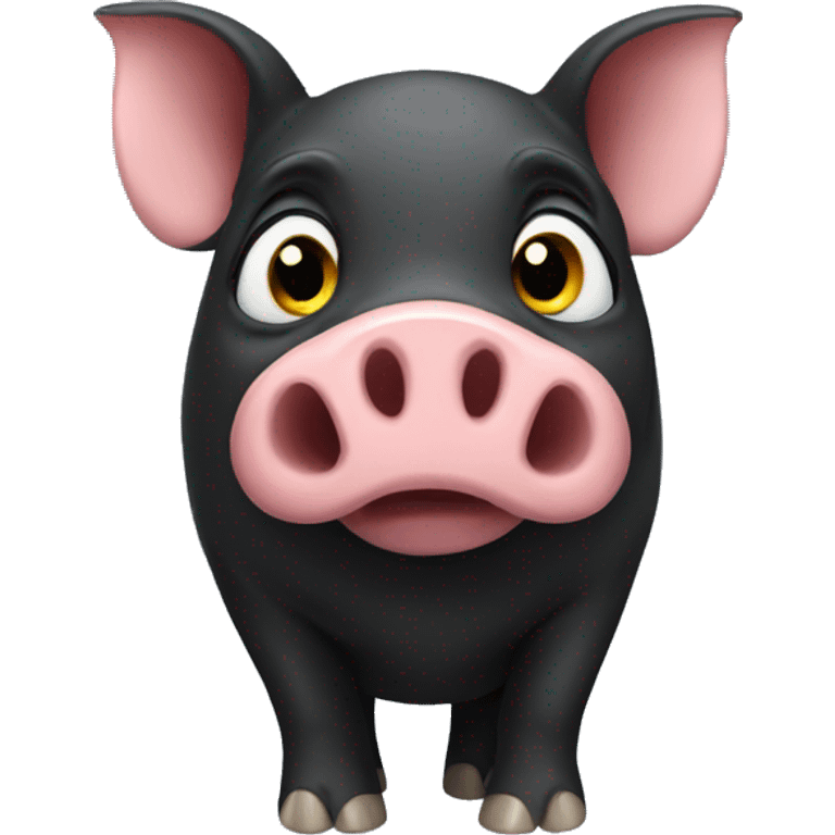 Black pig emoji