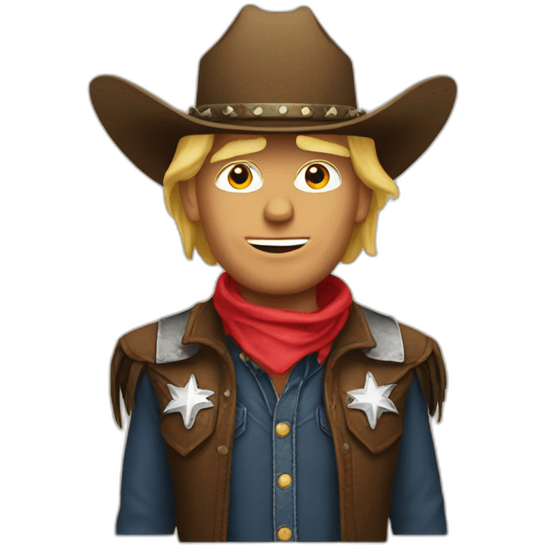 donald trump as a cowboy emoji