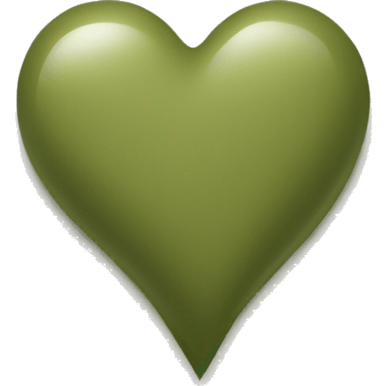 Heart-coloured-light-olive emoji