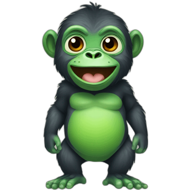 gorilla + frog  emoji