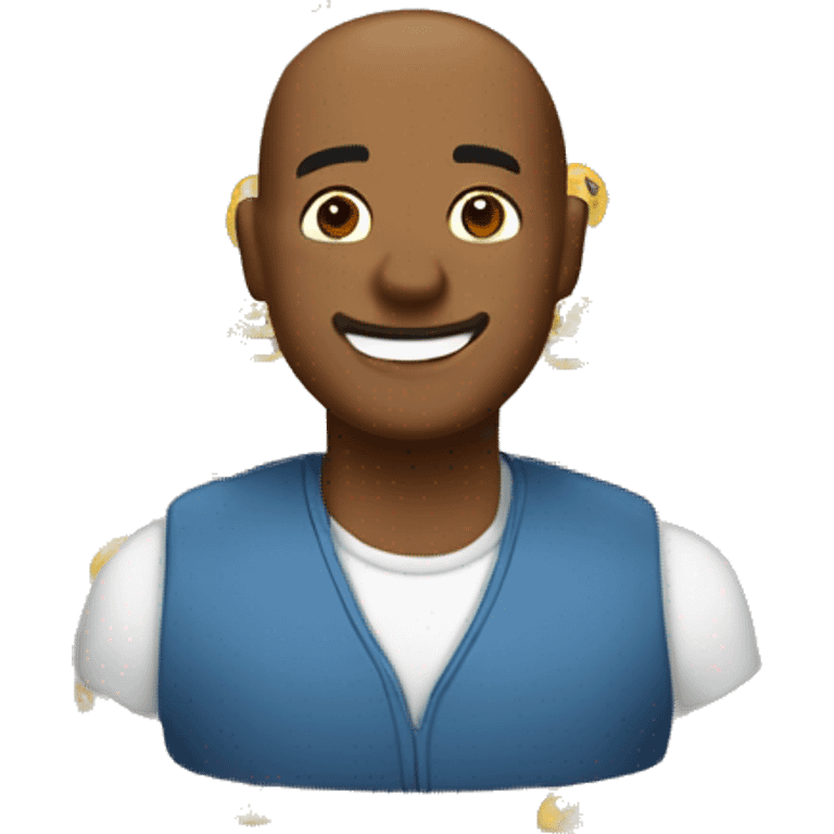 homme de trente ans souriant qui travaille dans l'immobilie emoji