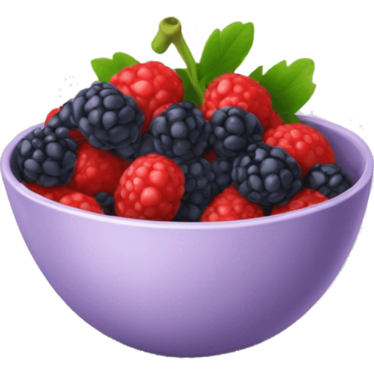 Berries in bowl emoji