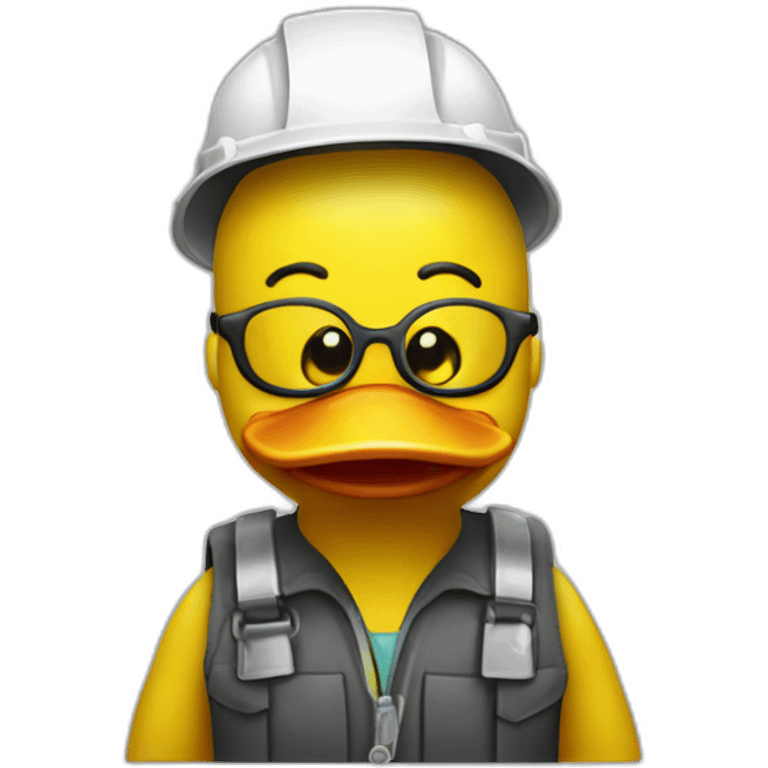 Rubber-ducky-engineer emoji