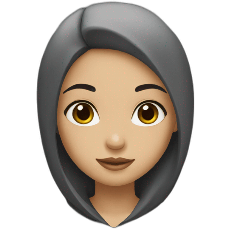 girl-black-hair-muslim emoji