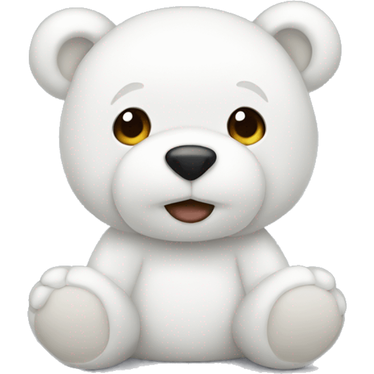 white teddy emoji