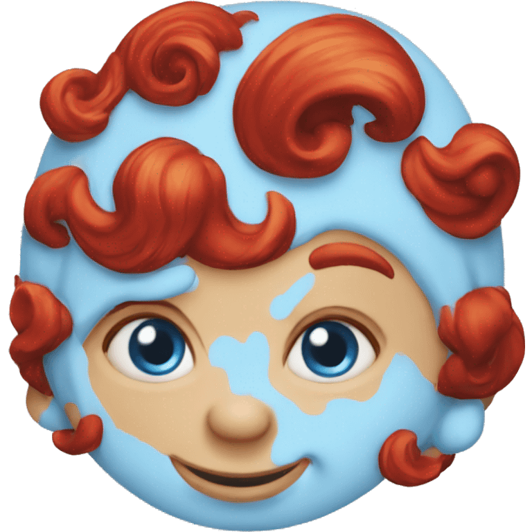 Smurfs red hair  emoji