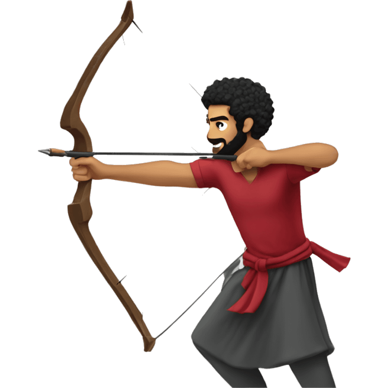 Mohammed Salah firing a bow emoji