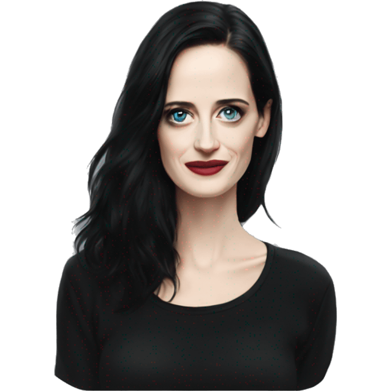 Eva Green in black shirt emoji