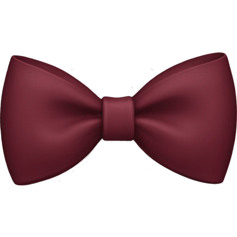 burgundy little bow emoji