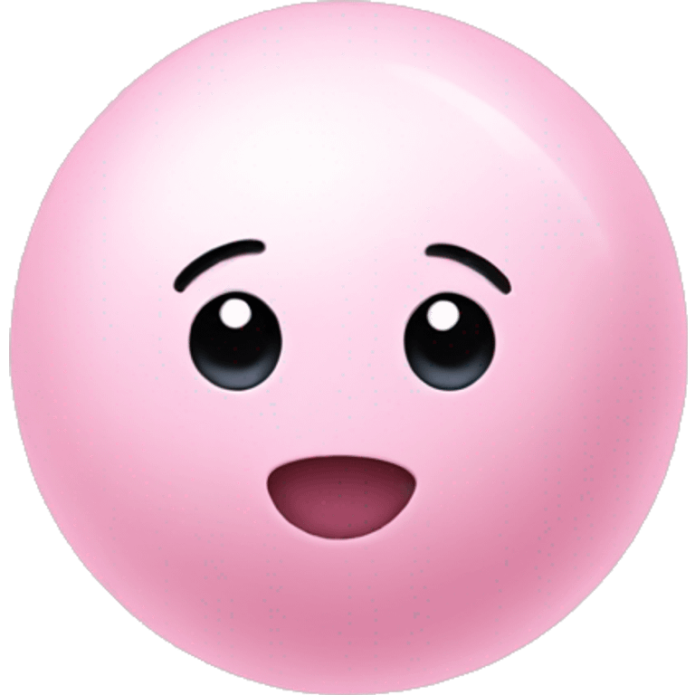 Soft pink ball emoji