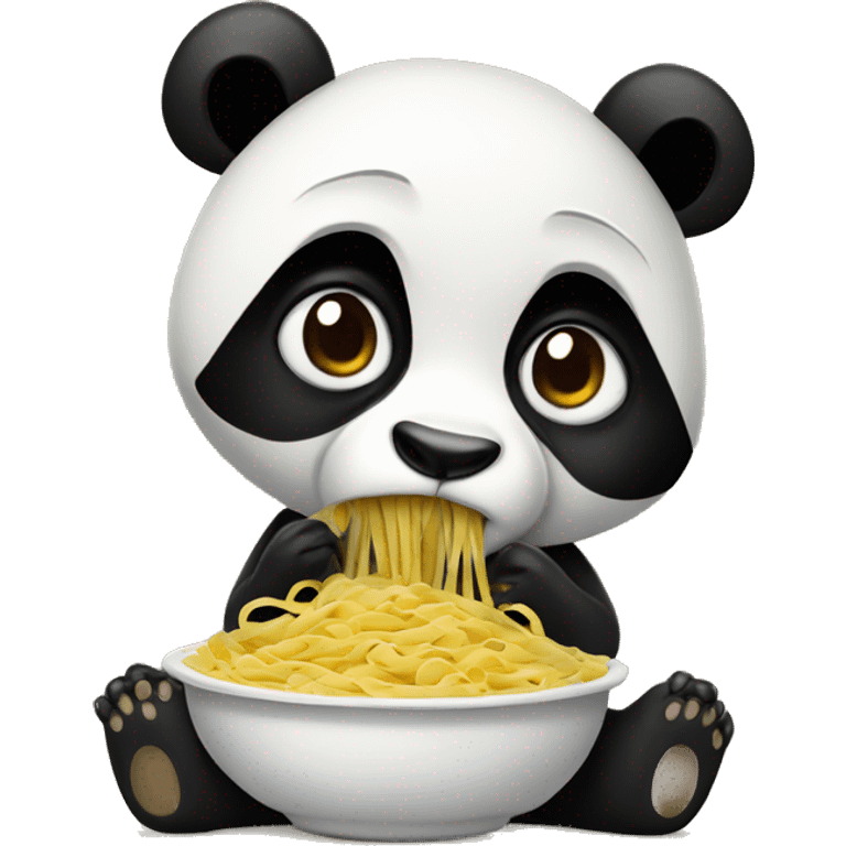 panda with pasta who raps emoji