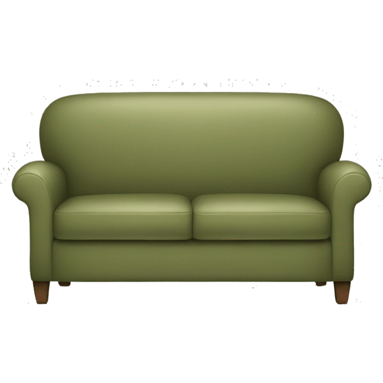 Khaki Green couch emoji