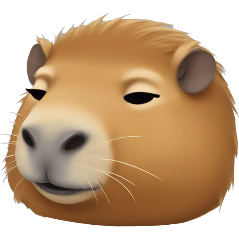 capybara sleeping emoji