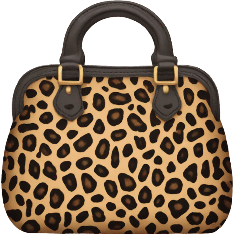 leopard print purse emoji