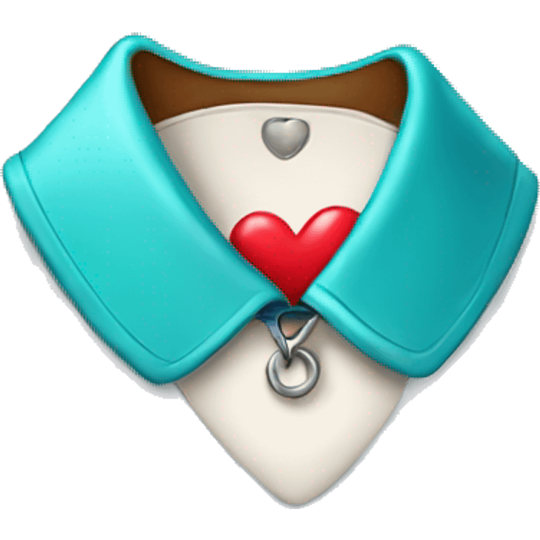 collar with heart  emoji