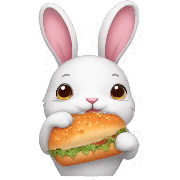 bunny with more eat emoji