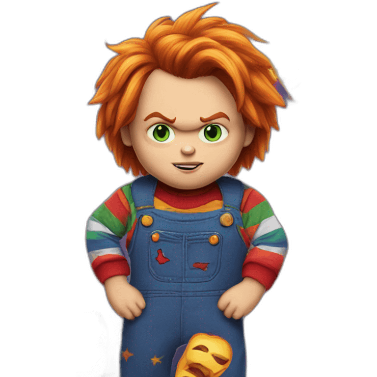 Chucky qui souhaite bonne nuit emoji