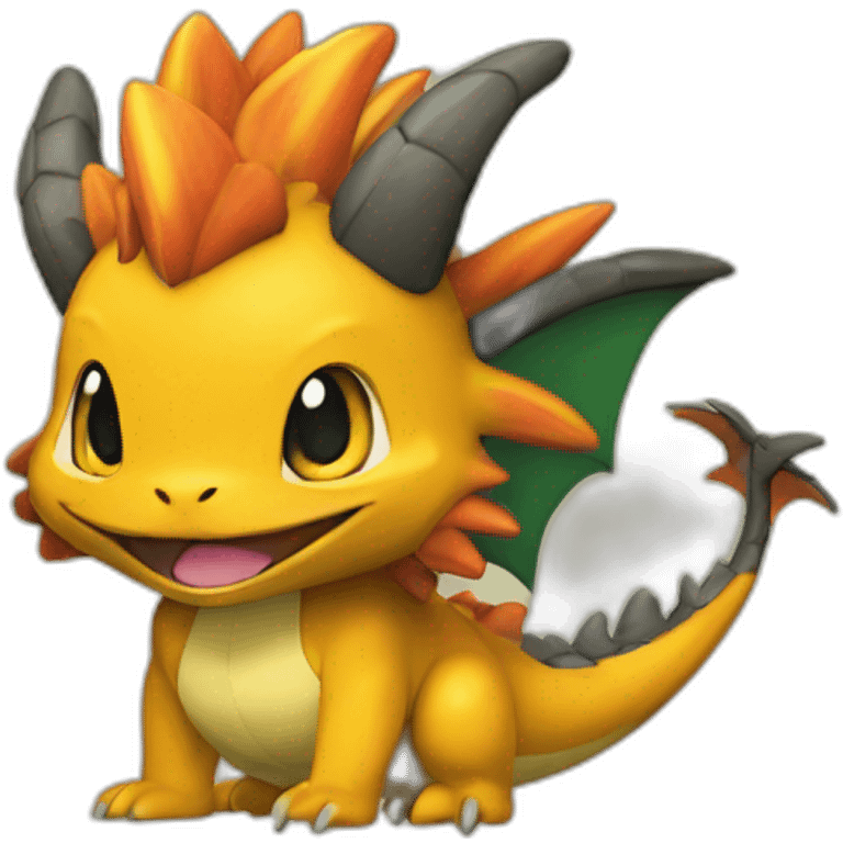 Dracofeu pokemon emoji