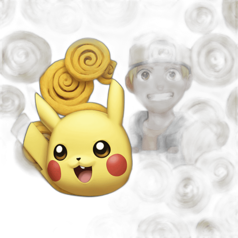 Pikachu and uzumaki naruto emoji