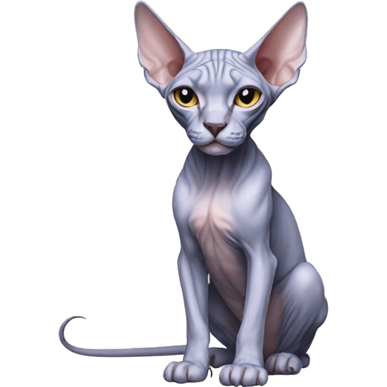 Sphynx full body emoji