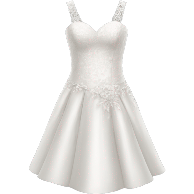 Short Wedding dress with Details  emoji