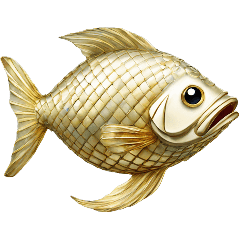 Faberge fish emoji