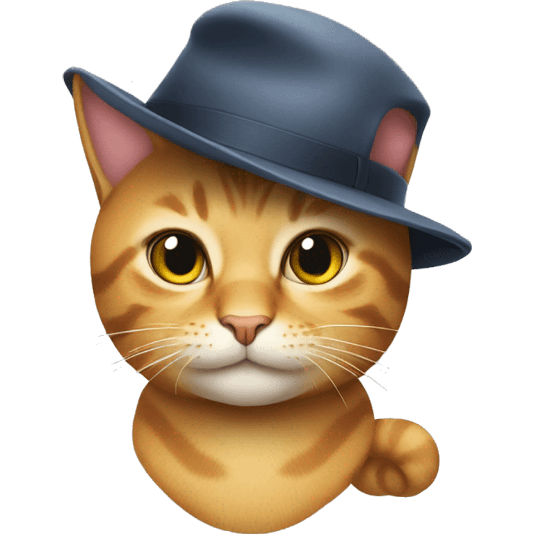 Cat wearing hat emoji