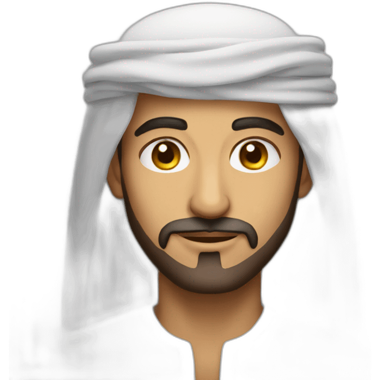 Arab man very rich and handsome emoji