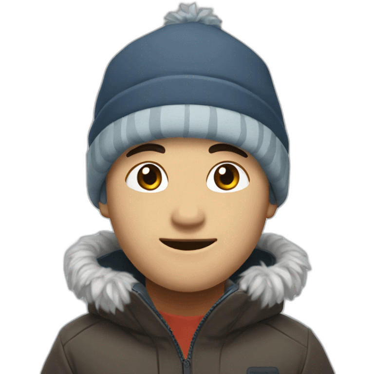 character Park in winter emoji