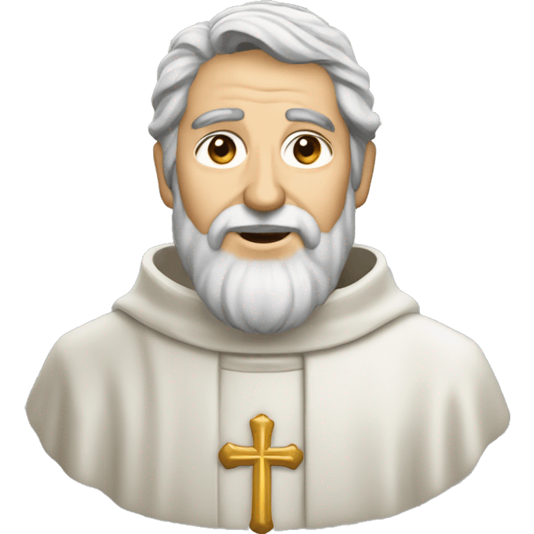 Saint Peter the first pope (with a beard and gray hair) emoji