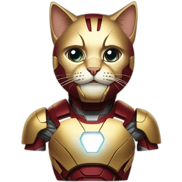 Cat iron man emoji