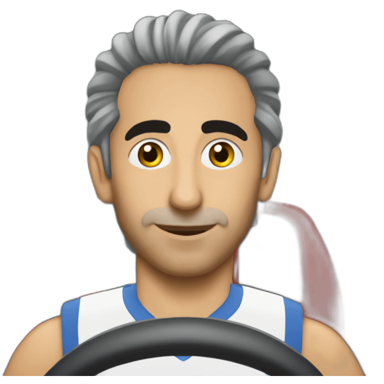 Zemmour dans un voitur de sport emoji