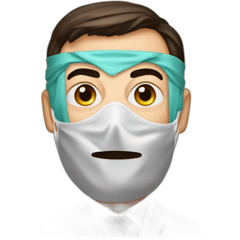 markus söder, the german politician, with a corona mask on emoji