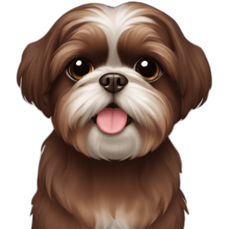 chocolate brownShih Tzu emoji