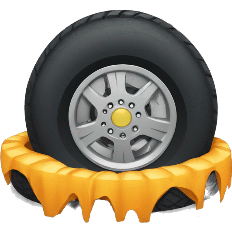 flat tire emoji