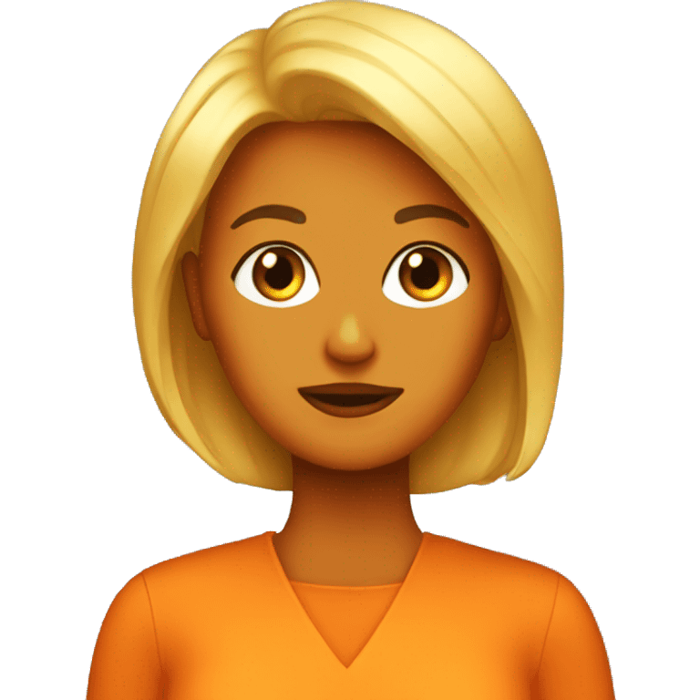 Female orange trump emoji