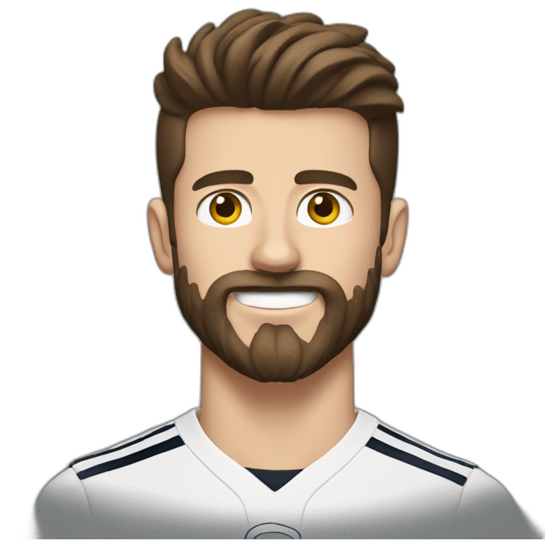 Mason mount with big beard and mustache  emoji