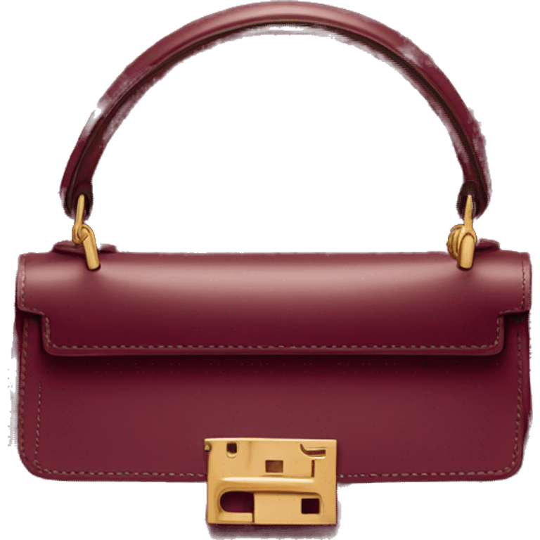 Hermès Mini Kelly bag in burgundy emoji