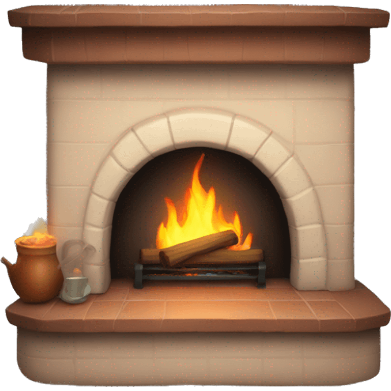 cozy fireplace  emoji