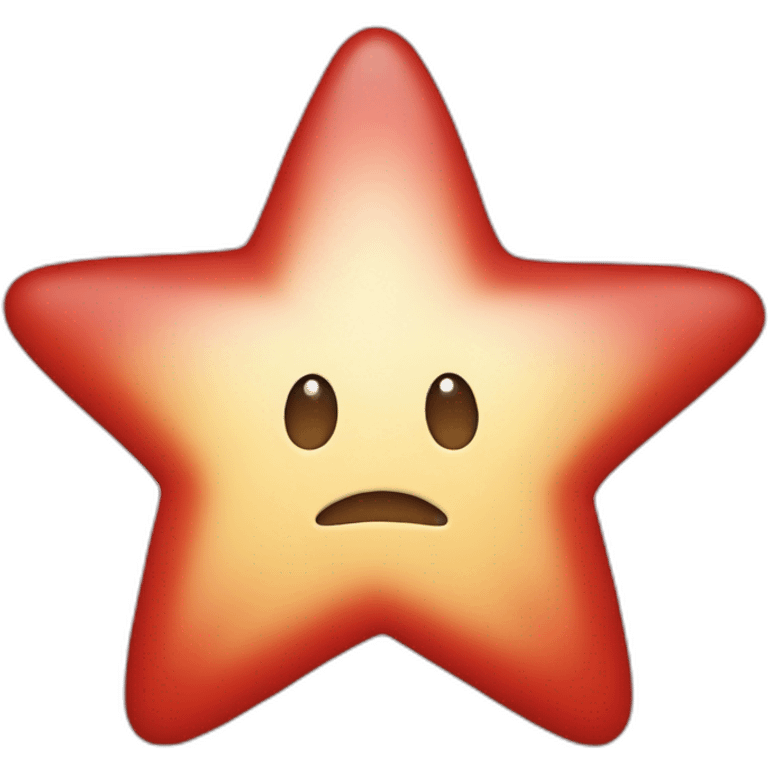 Red star PT written inside emoji