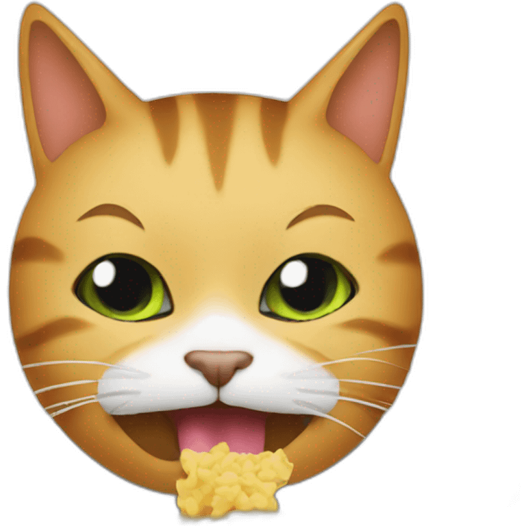 cat eating website emoji